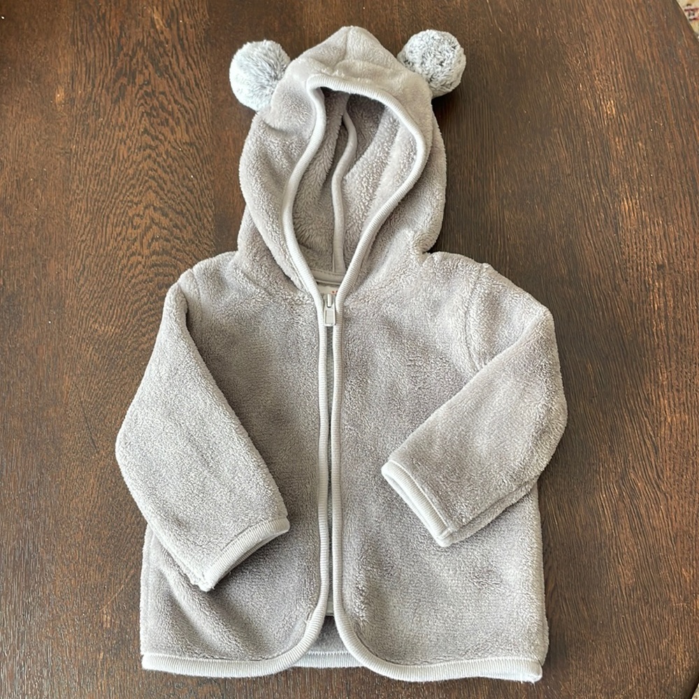 Baby Cat & Jack Hoodie, Gray, size 3-6m